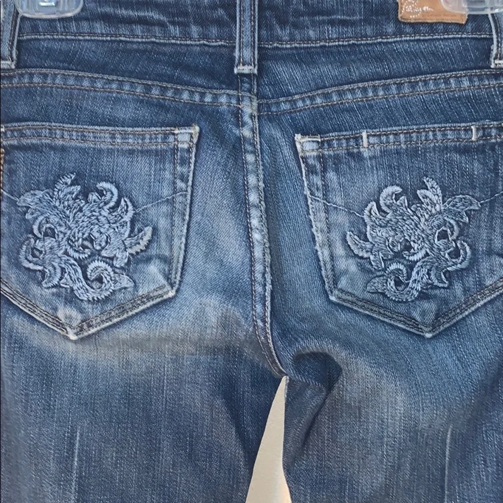 PAIGE Dark Wash Flare Jeans - Picture 6 of 8